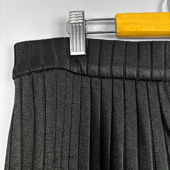 Club Monaco Womens Black Ribbed Cropped Pants Small - Picture 4 of 5